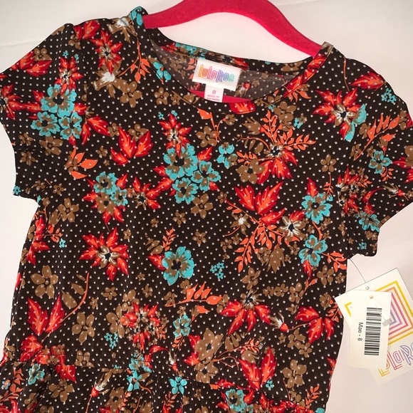 Girls Lularoe Mae Dress Size 8 - Picture 2 of 6